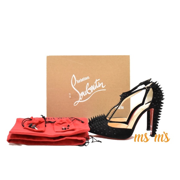 Christian Louboutin Shoes - NIB Christian Louboutin Suede Spike Stud Heels